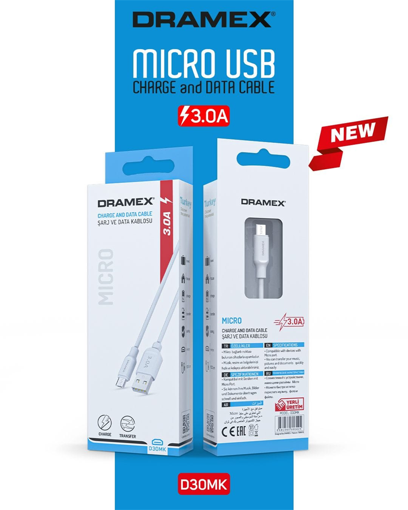 D30MK - Dramex 3.0A Quick Micro Kablo