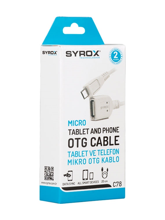 Syrox 1 Amper OTG Eko Kablo