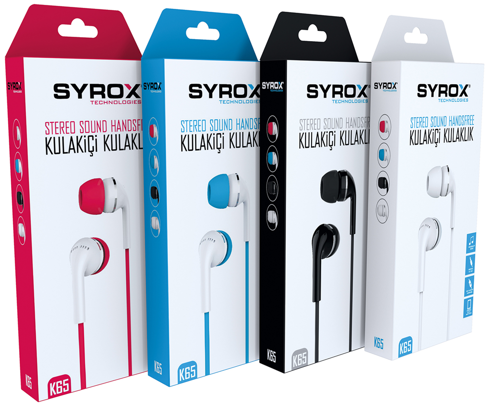 S3/S4 Kulaklik 4 Renk Eco (black-White)