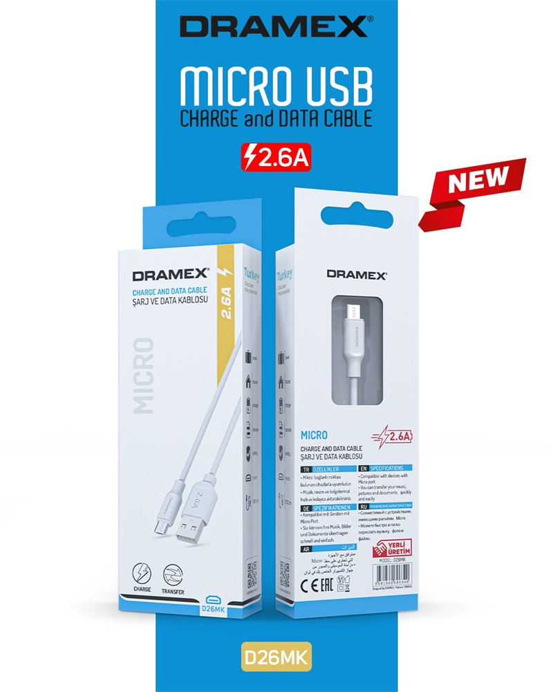 D26MK - Dramex 2.6A Micro Kablo