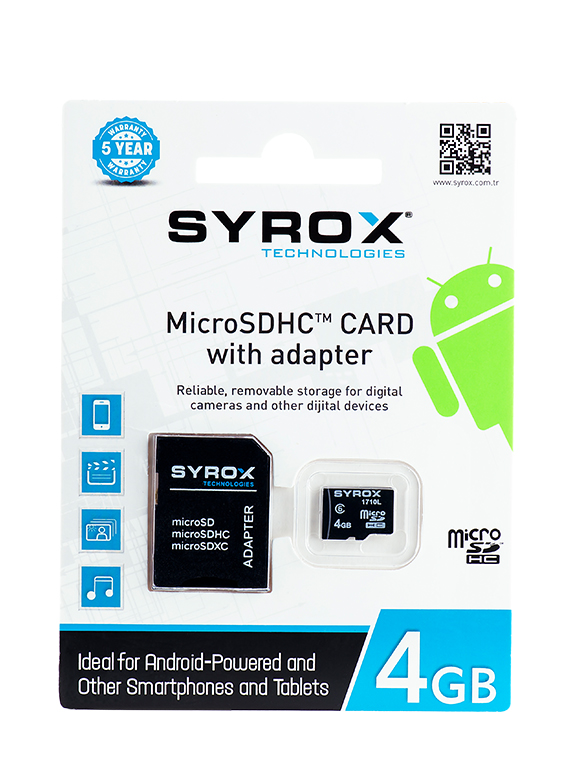 Syrox 4 GB MikroSD Hafiza Karti