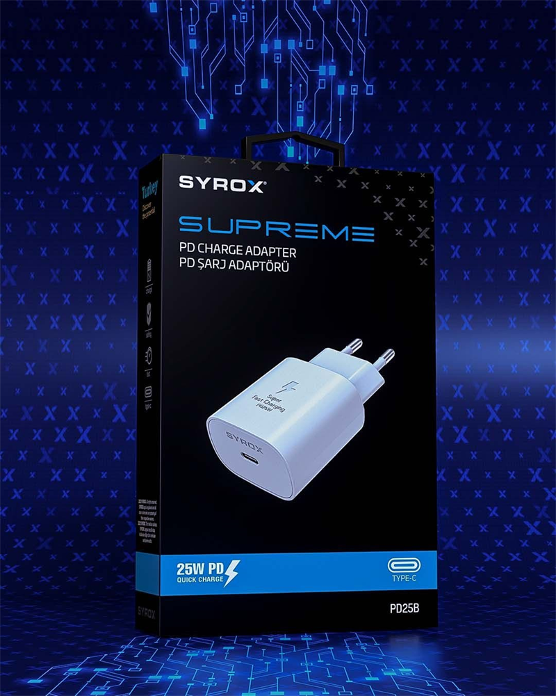 Type-c Giris 25W PD Quick Sarj Baslik