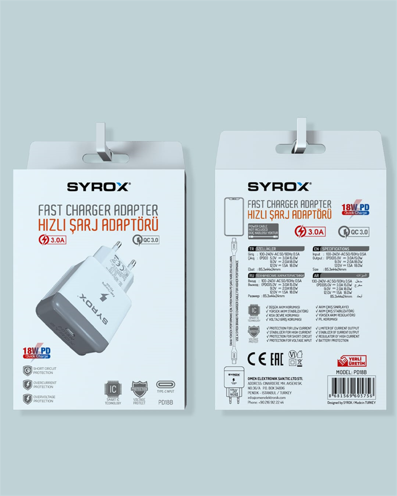 PD18B 3,0A 18W PD TYPE-C BASLIK