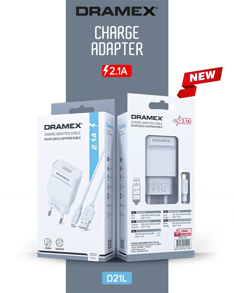 D21L - Dramex 2.1A Lightning Set