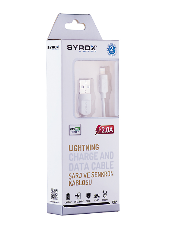 Syrox Lightning 5S/6S / 2.0 Amper Kablo