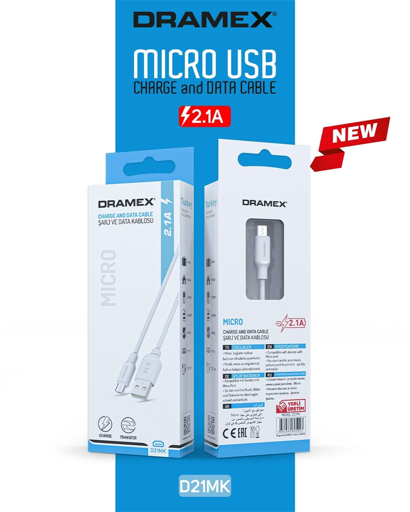 D21MK - Dramex 2.1A Micro Kablo 