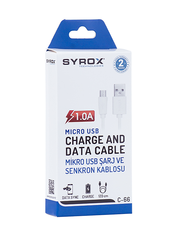 Syrox 1 Amper 1,2M Eco Kablo (S3/S4)