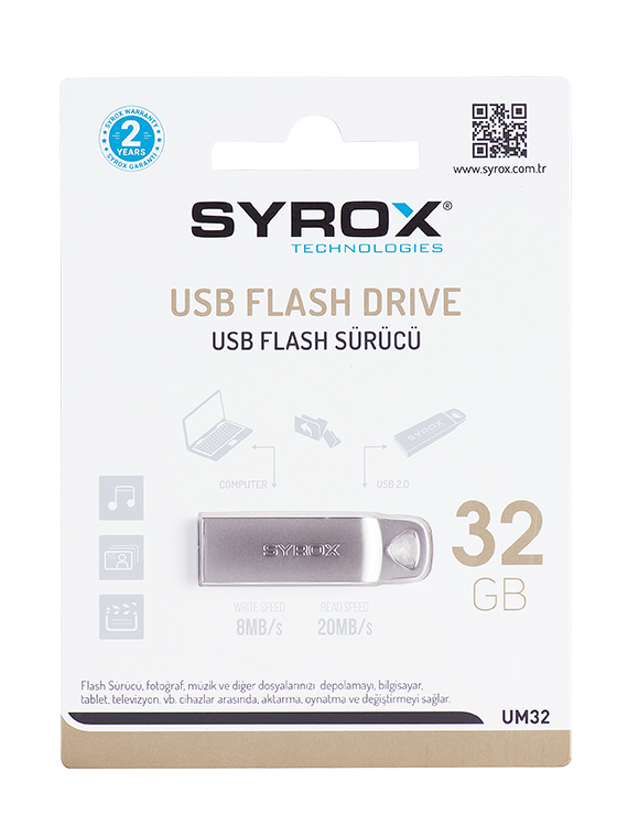 Syrox 32 Gb Metal 2 USB Bellek