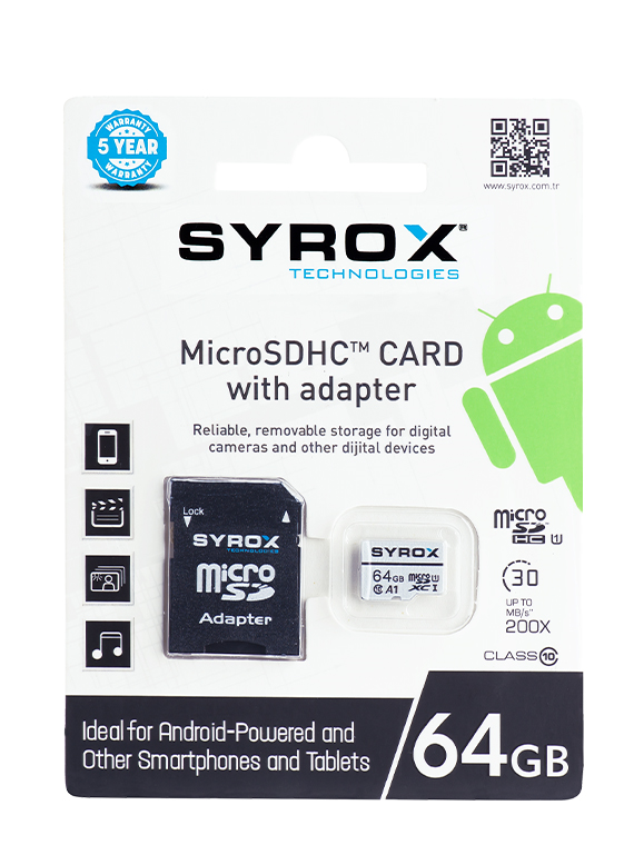 Syrox 64 GB MikroSD Hafiza Karti