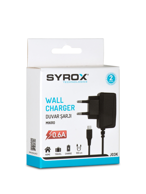 Syrox S3/Luna 0.6 A Kutu Sarj Cihazi