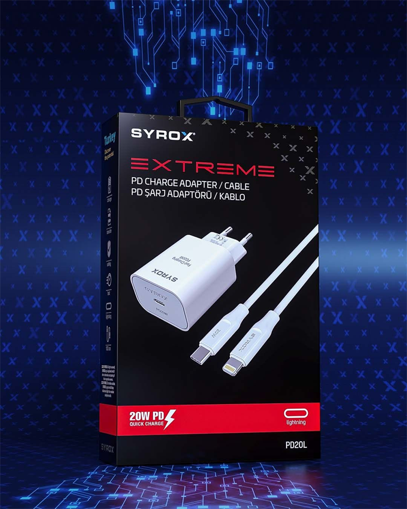 Type-c Giris Baslik Lightning Kablo  20W PD Quick Sarj Baslik