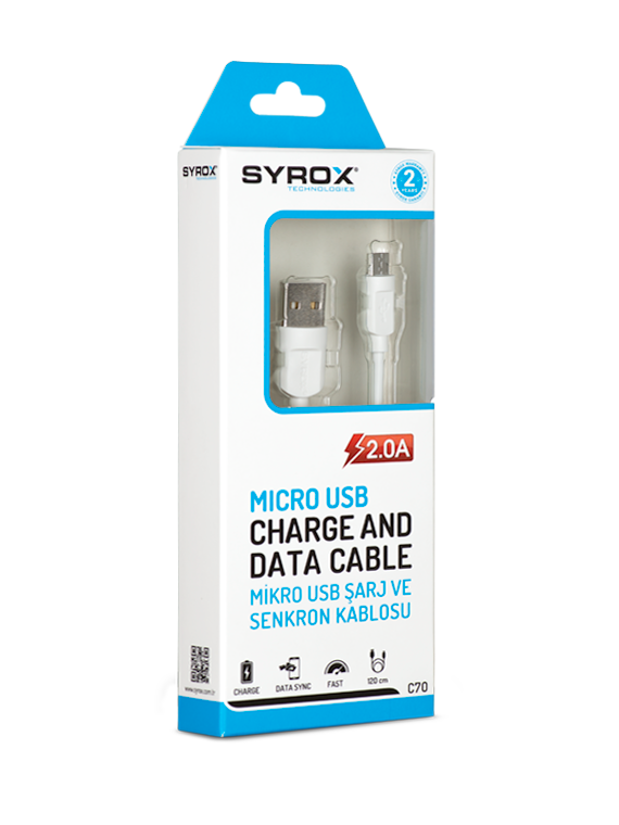 Syrox 2 Amper 1M Kablo (S6/S7)