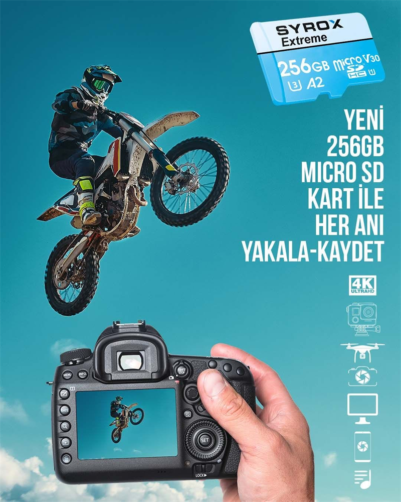 Syrox 256 GB MikroSD Hafiza Karti
