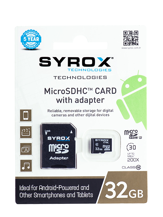 Syrox 32 GB MikroSD Hafiza Karti