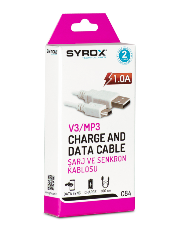 Syrox 1 Amper Mot V3 / MP3 Eco Kablo